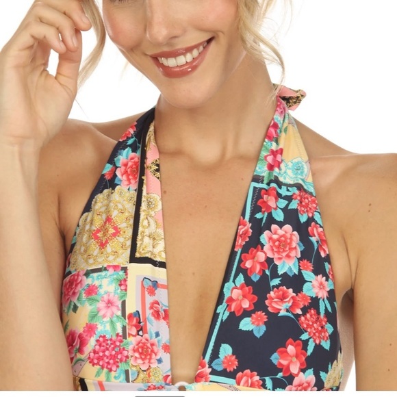 JOHNNY WAS Japer Plunge One Piece - Picture 3 of 13